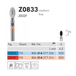 Zirkonium Diamant Z0833-023 FG 5stk