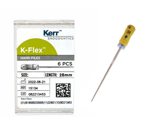 Kerr K-Flex Fil 25mm ISO 50 6stk