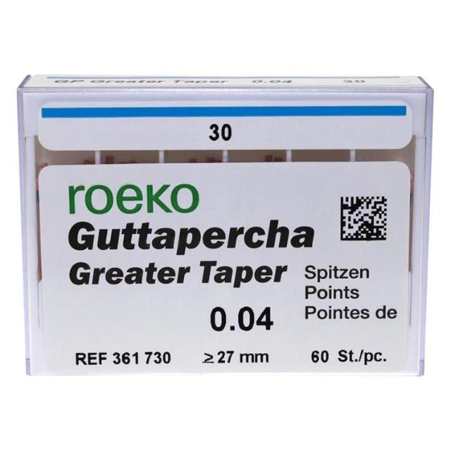 Greater Taper Gutta Percha Roeko .04/30 60stk