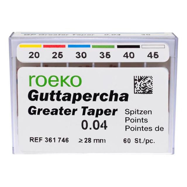 Greater Taper Gutta Percha Roeko .04/20-45 60stk